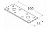 ŁĄCZNIK PŁASKI CIESIELSKI PŁASKOWNIK LP1 100X35X2.5 - 20szt